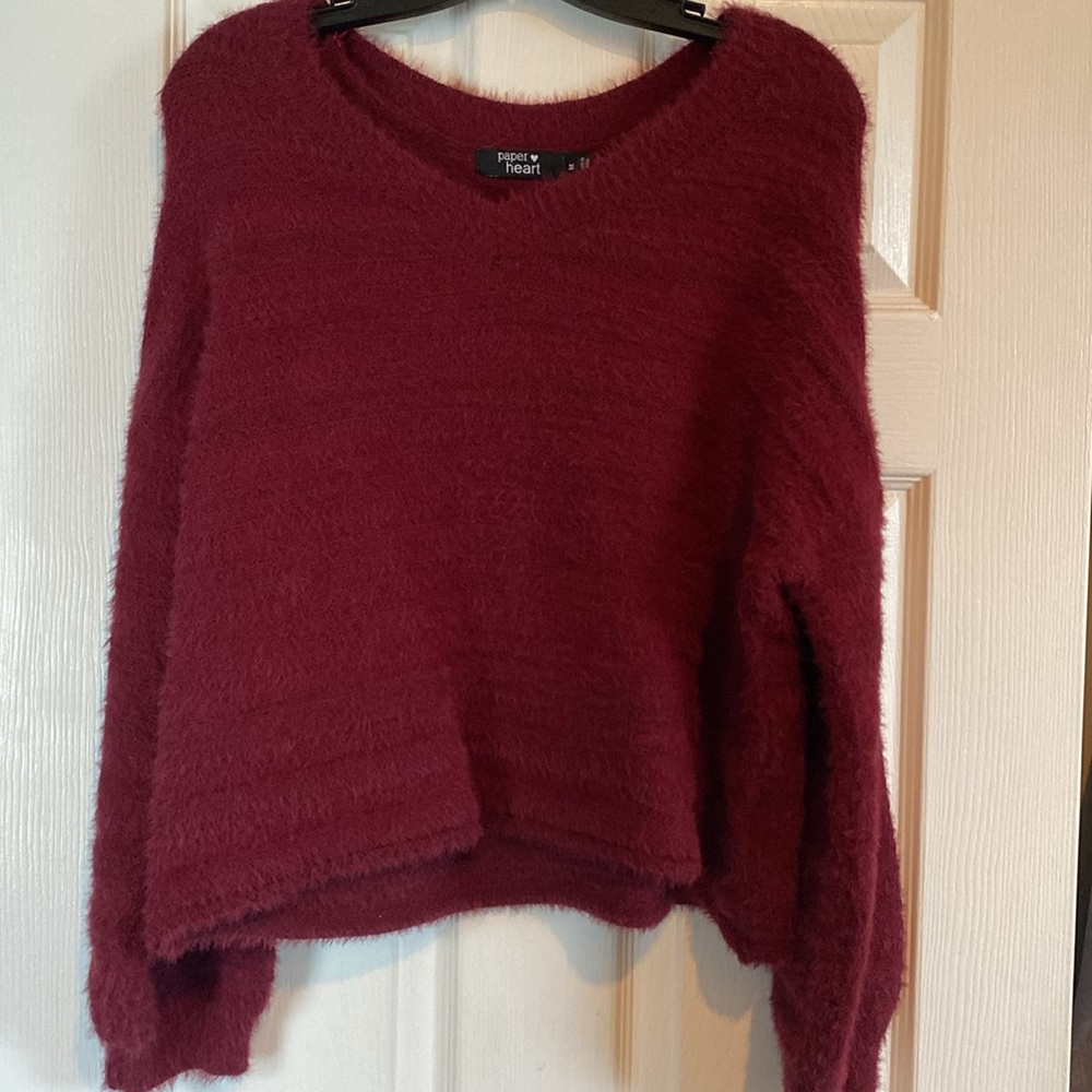 Burgundy sweater